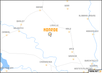 map of Monroe