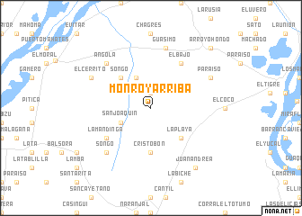 map of Monroy Arriba