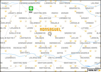 map of Monsaguel