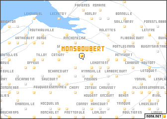 map of Mons-Boubert