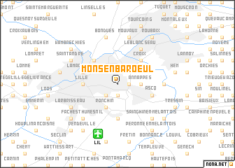 map of Mons-en-Baroeul
