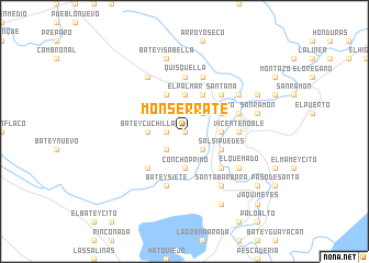 map of Monserrate