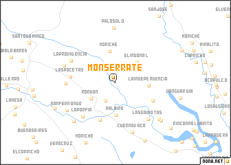 map of Monserrate