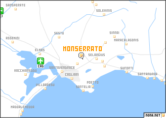 map of Monserrato