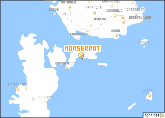 map of Monserrat