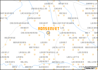 map of Monservet