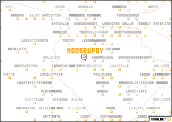 map of Monseufoy