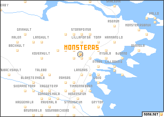 map of Mönsterås