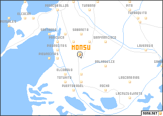 map of Monsú