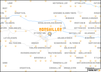 map of Monswiller