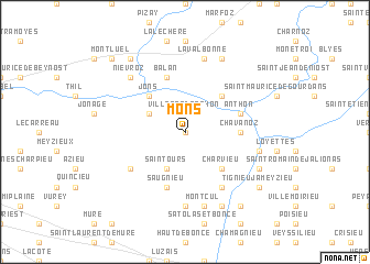 map of Mons