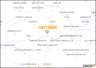 map of Montabon