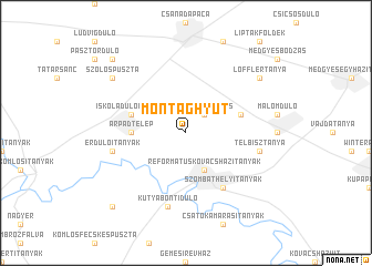 map of Montághy Út