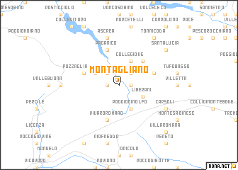 map of Montagliano