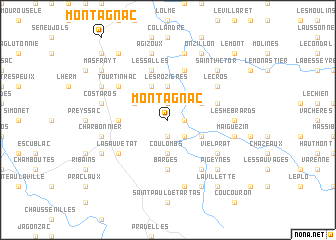 map of Montagnac