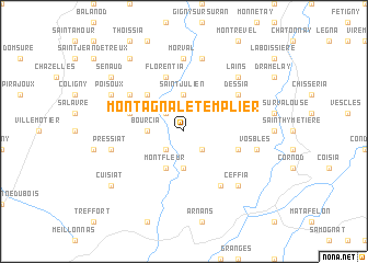 map of Montagna-le-Templier