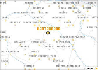 map of Montagnana