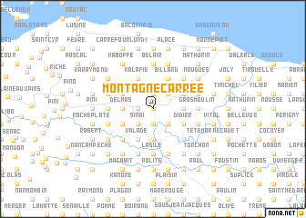 map of Montagne Carrée