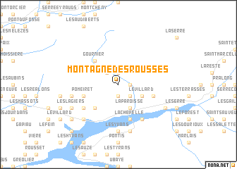 map of Montagne des Rousses