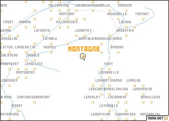 map of Montagne