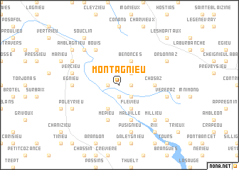 map of Montagnieu