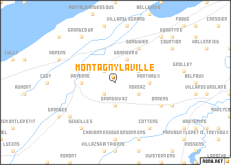 map of Montagny-la-Ville