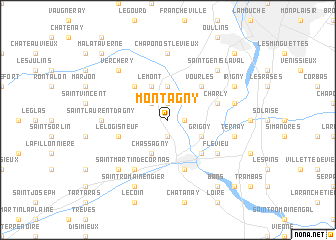 map of Montagny