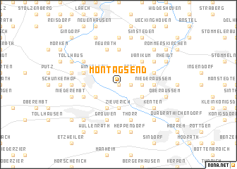 map of Montagsend