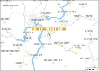 map of Montague Station