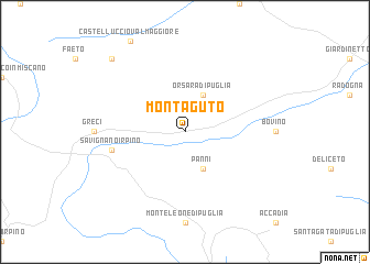 map of Montaguto