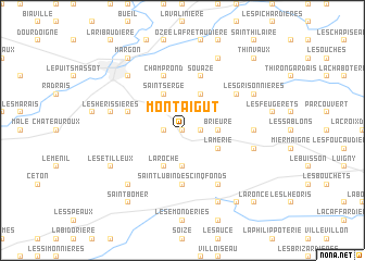 map of Montaigut