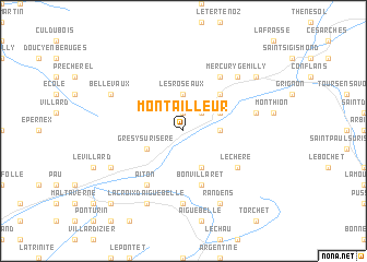 map of Montailleur