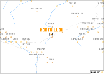 map of Montaillou