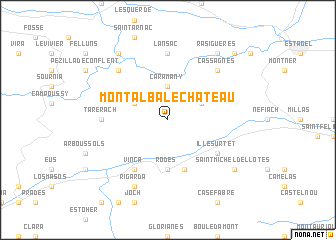 map of Montalba-le-Château