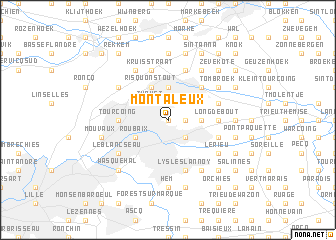 map of Mont à Leux