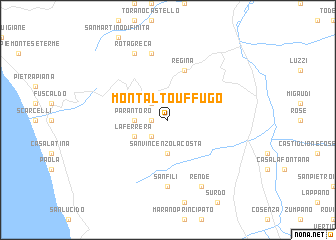 map of Montalto Uffugo