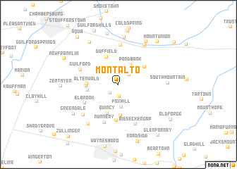 map of Mont Alto