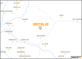 map of Montalvo
