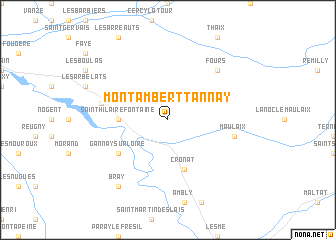 map of Montambert-Tannay