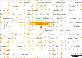 map of Montaña Adentro