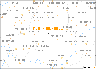 map of Montaña Grande