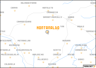 map of Montanaldo