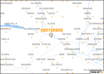 map of Montañana