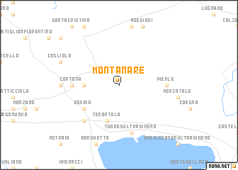 map of Montanare