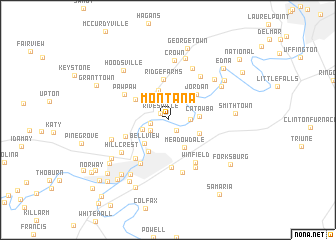 map of Montana