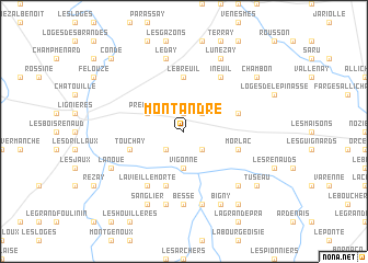 map of Montandré