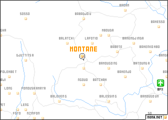 map of Montané