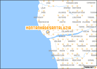 map of Montanha de Santa Luzia