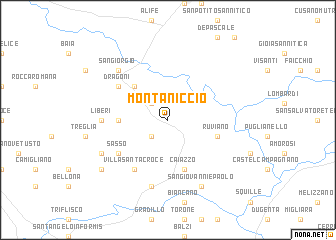 map of Montaniccio