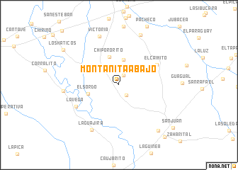 map of Montañita Abajo